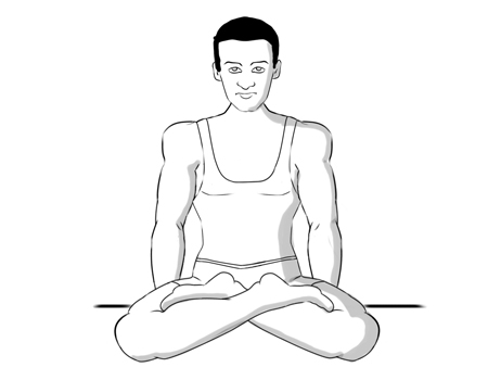 How To Draw Man Doing Yoga Siddhasna Pose  Step By Step In Easy Way For  Beginners  N S Limaye  YouTube