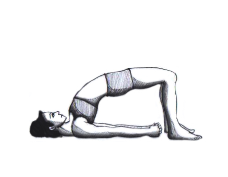 Bridge Pose Yoga Print - Etsy